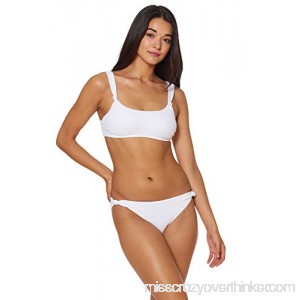 Dolce Vita Women's Cali Babe Classic Bikini Top White B07MM6NX1M